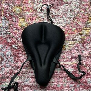 Black Padded Bicycle Seat Cushion